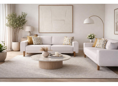 Edles Wohnzimmer Sofa-Set Polstercouchen Designer 2x 3-Sitzer Möbel