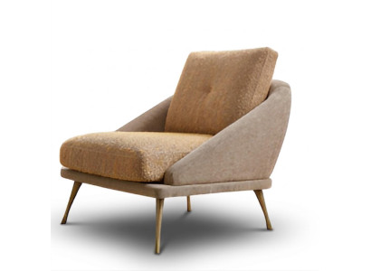 Design Sessel Japandi Stil Holz Braun Modern Edel.