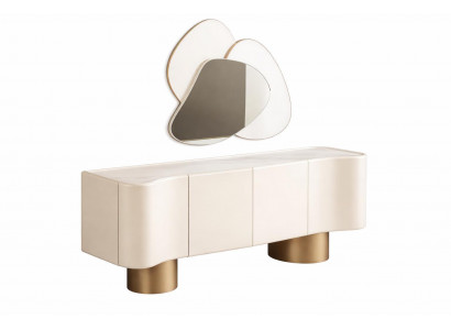 Wohnzimmer Set Beige Farbe Moderner Stil Elegantes Design Minimalismus