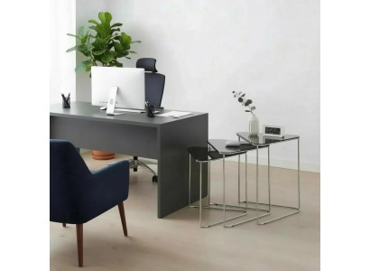Grau Modern Beistelltisch Praktisch Wohnzimmer Komfort Exklusiv Neu