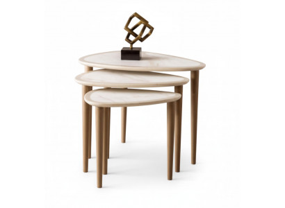 Servier Couchtisch Moderner Stil Beige Farbe Minimalistisches Design