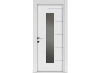Elegante weiße Innentür Holztür mit Glas Hochwertige Türen für Ihr Zuhause