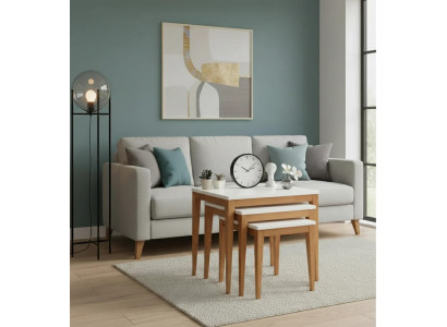 Couchtische Weiß Holz Modern Bequem Praktisch Tisch Beistelltisch Neu