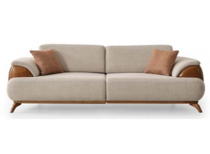 3-Sitzer-Sofa Beige Farbe Moderner Stil Modular Weiche Armlehnen Neu