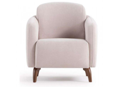 Wohnzimmer Sessel Moderner Stil Rosa Holzgestell Weiches Kopfteil