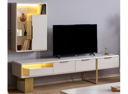 Elegantes Wohnzimmer-Set: Sideboard und Regal
