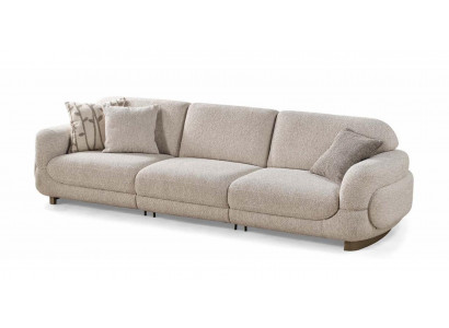 4-Sitzer-Sofa Moderner Stil Weiche Armlehnen Großes Sofa Modular Neu