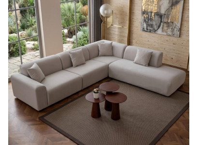 Wohnzimmer-Sofa Moderner Stil Weiß Holzgestell Weich Elegant Entspannend