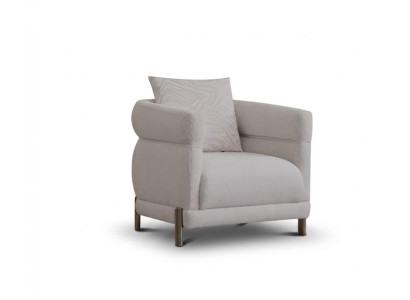 Design Sessel Japandi Stil Holz Weiß Modern Edel.