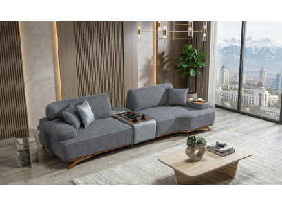 4 Sitzer Sofa Beleuchtungsmodul mittlere Festigkeit Holzrahmen Neu