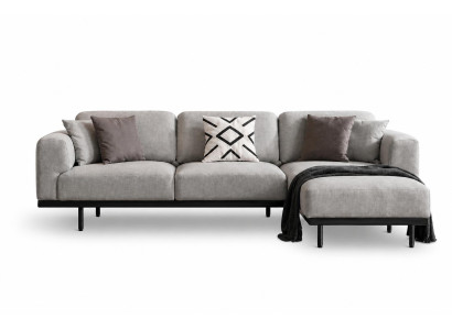 Ecksofa L-Form Hochwertig Stoff Modern Stilvoll Weich Praktisch