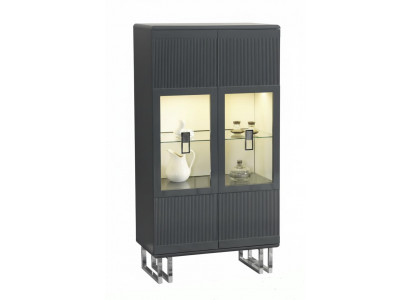 Moderne Vitrine mit Glasfront für stilvolle Präsentation