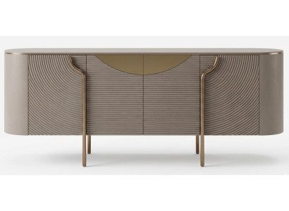 Luxuriöse beige Sideboard Holz-Sideboard Kommode Esszimmermöbel