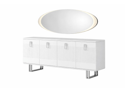 Elegantes Sideboard mit Spiegel für stilvolles Ambiente und Stauraum