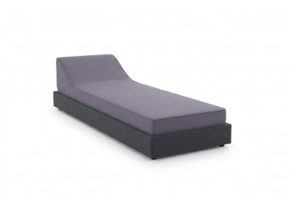 1-Sitzer-Liegestuhl grau weich bequem moderner Stil neu