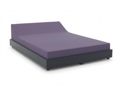 2-Sitzer-Liegestuhl grau bequem weich komfortabel modern neu