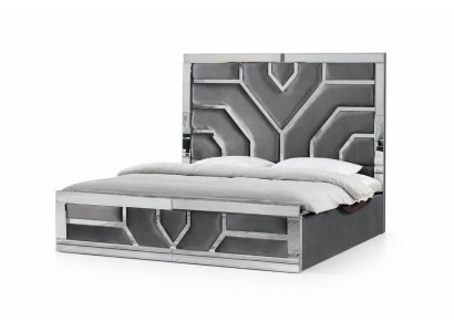 Modernes Bett mit komfortablem Design für erholsamen Schlaf