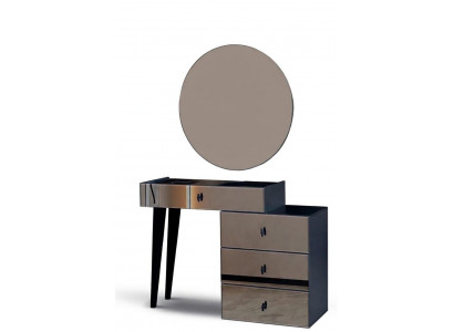 Schminktisch Schwarz Modern Stil Bequem Holz Stilvoll Ästhetisch