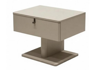 2xNachttisch Beige Moderner Stil Ordentlich Hell Stilvoll Elegant