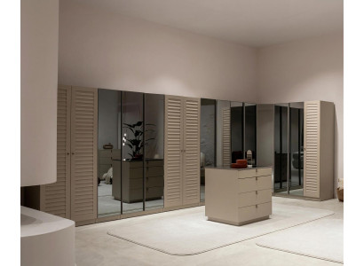 Ankleidezimmer Set Modulares Schranksystem Kommode Beige Moderner Stil