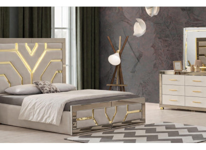 Schlafzimmer -Set 2-tlg. – Bett & Schminktisch im modernen Stil