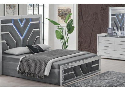 Schlafzimmer-Set 2-tlg. – elegantes Bett & Schminktisch im Set