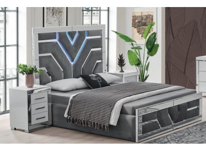 Schlafzimmer-Set 3-tlg. – Bett & 2 Nachttische im eleganten Design