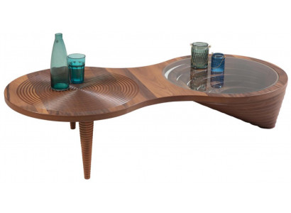 Modern Couchtisch Wohnzimmer Komfort Braun Elegant Stilvoll Glas Neu