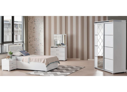 Stilvolles 4-teiliges Jugendzimmer-Set mit Bett und Stauraum