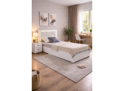 Stilvolles Jugendzimmer-Set 2-tlg. – Bett & Nachttisch modern