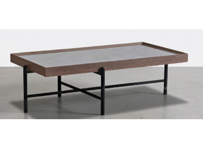 Luxus Couchtisch mit Glaselement | Einzigartiger Designer-Tisch