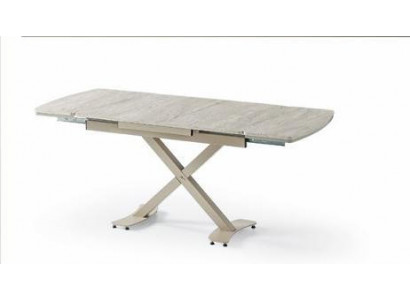Esstisch Marmor Komfortabel Modern Ausziehbar Beige Auf Rädern