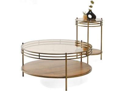 Stilvoll Exklusiv Couchtische Modern Wohnzimmer Holz Rund Neu Komfort
