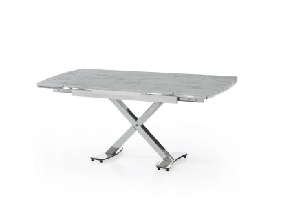 Esstisch Marmor Komfortabel Modern Ausziehbar Beige Auf Rädern
