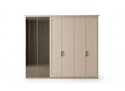 Schrank groß geräumig praktisch  beige moderner Stil Kleiderschrank