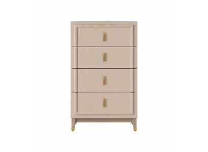 Kommode komfortabel 4 Schubladen Beige moderner Stil neu