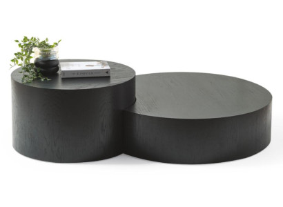 Modern Couchtische Schwarz Wohnzimmer Rund Holz Neu Komfort Luxus