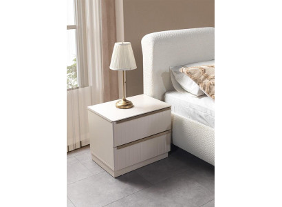 Nachttisch Stil modern Farbe weiß Neu praktisch komfortabel Schlafzimmer