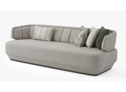 Designer Luxusmöbel Dreisitzer Sofa Moderner Grau Polstersofa 3 Sitzer