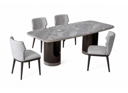 Esszimmer Luxuriöses Einrichtung Modern Set Esstisch + 4x Stühle Designer
