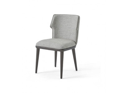 Grau Stuhl Esszimmerstuhl Polsterstuhl Relaxstuhl Holzstuhl Designerstuhl