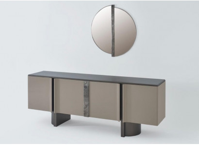 Sideboard mit Spiegel Buffet Schrank Stauraummöbel Kommodenschrank Anrichte