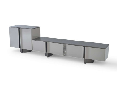 Luxusmöbel Wohnwand Wohnzimmer Moderner TV Lowboard mit Schrank