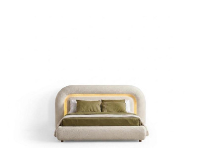 Doppelbett Bequem geräumig weich schön beige modern neu