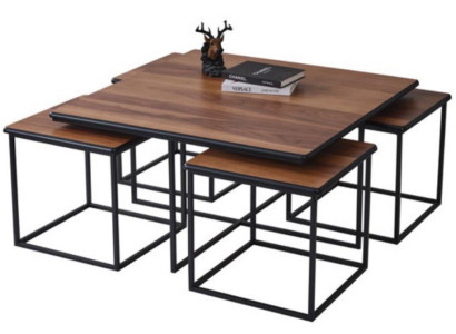 Elegant Modern Couchtisch Wohnzimmer Exklusiv Holz Braun Stilvoll Neu