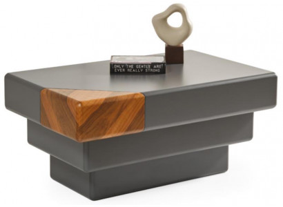 Luxus Modern Couchtisch Wohnzimmer Schublade Exklusiv Grau Holz Neu