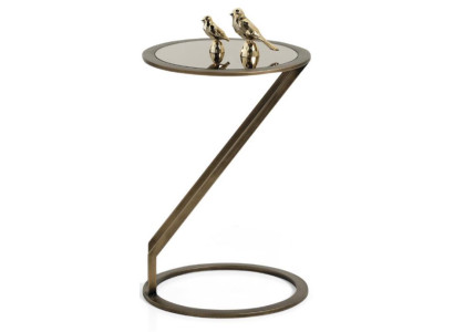 Exklusiv Modern Couchtisch Rund Gold Wohnzimmer Minimalismus Metall