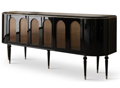 Schwarze Sideboard moderne Kommode luxuriöses Design-Sideboard Buffet modern