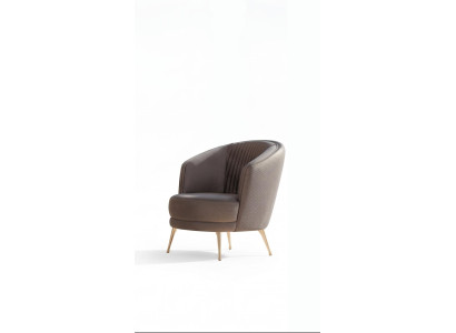 Sessel Modern Braun Elegant Polstersessel Clubsessel Cocktailsessel