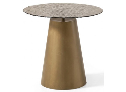 Modern Luxus Couchtisch Rund Glas Wohnzimmer Metall Elegant Exklusiv